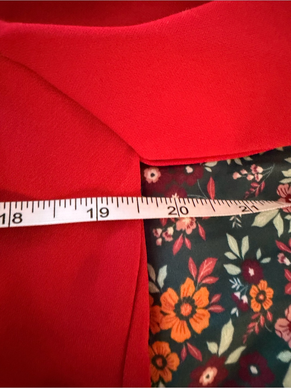 Zara Red V-Neck Ruffle Mini Dress - Picture 7 of 9